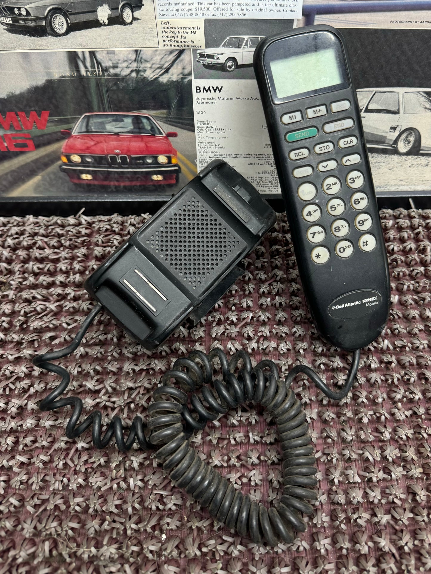 BMW Bell Atlantic Car Phone and Mount OEM