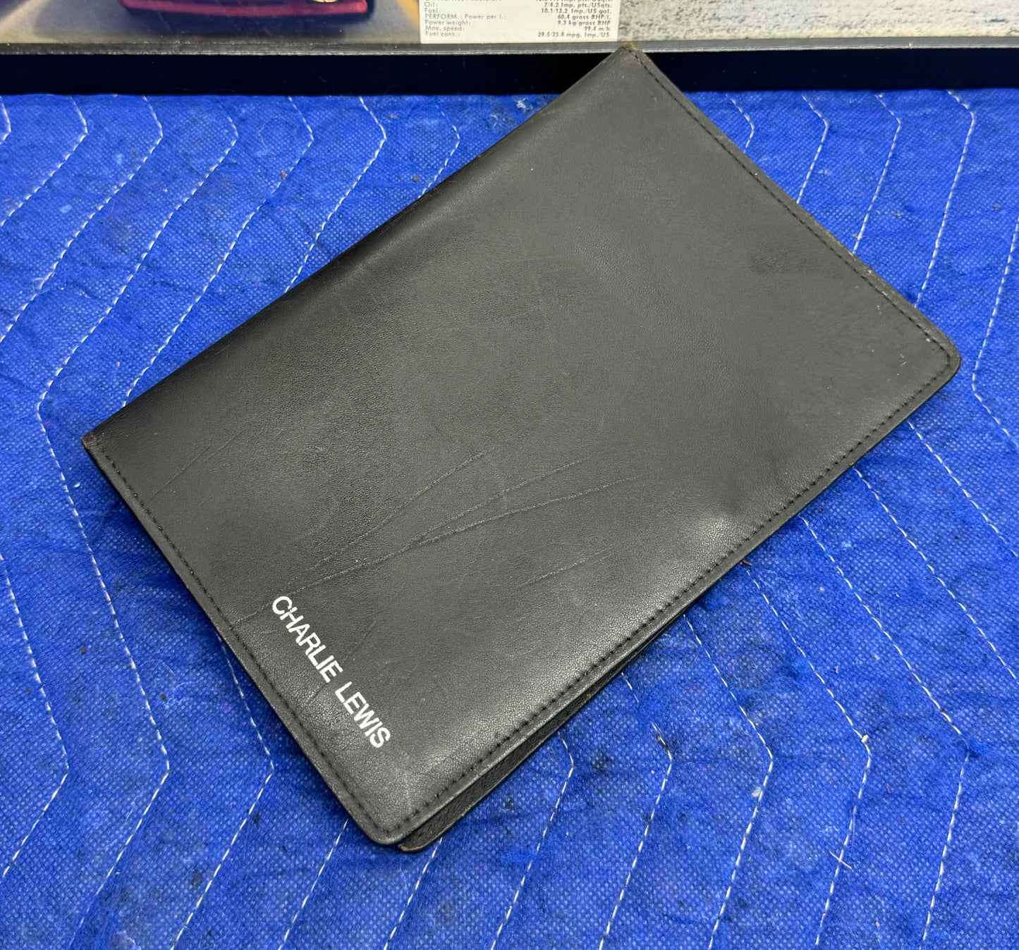 Vintage BMW Promotional Calculator Leather Bifold