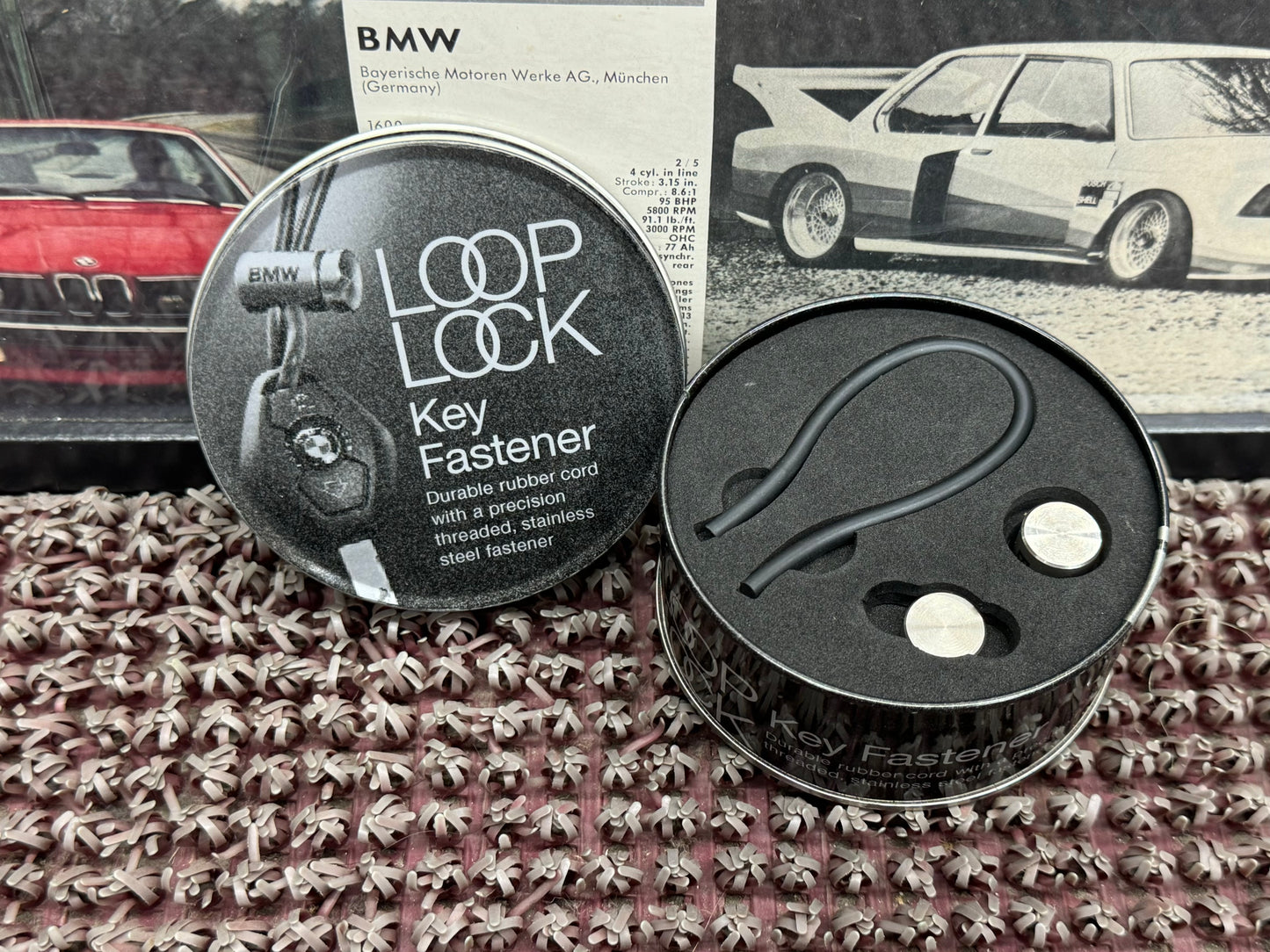 BMW Loop Lock Key Fastener Accessory Keychain