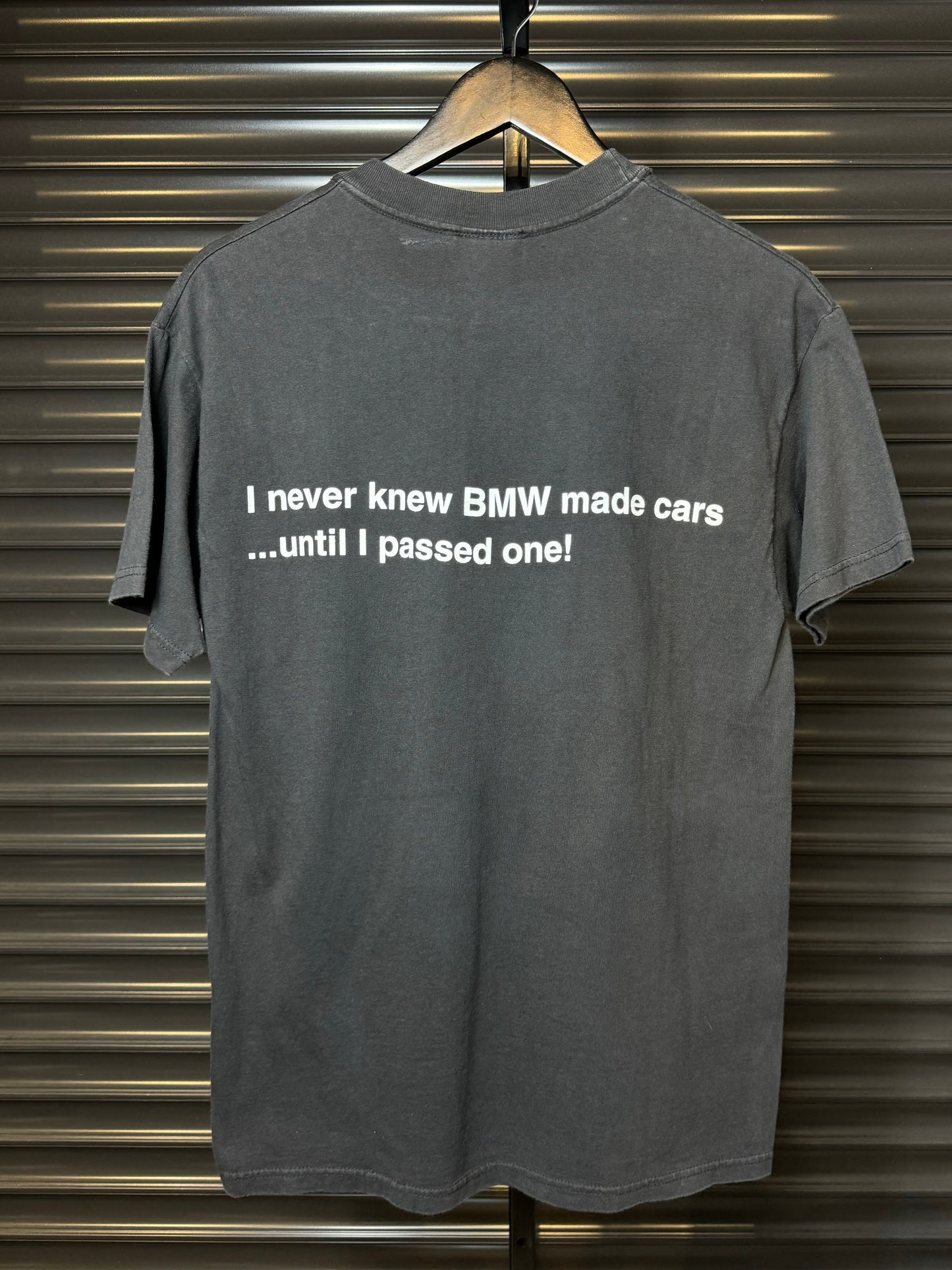Vintage BMW Motorcycles Black Quote Tee - Medium