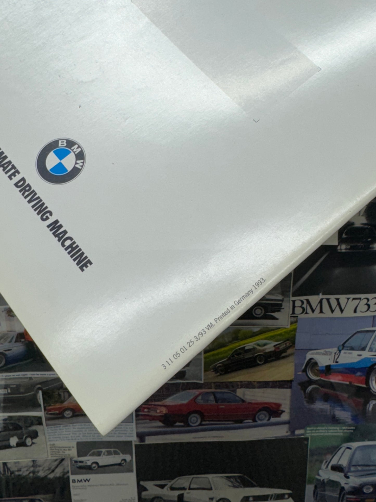 BMW E34 5-Series 1993 Booklet