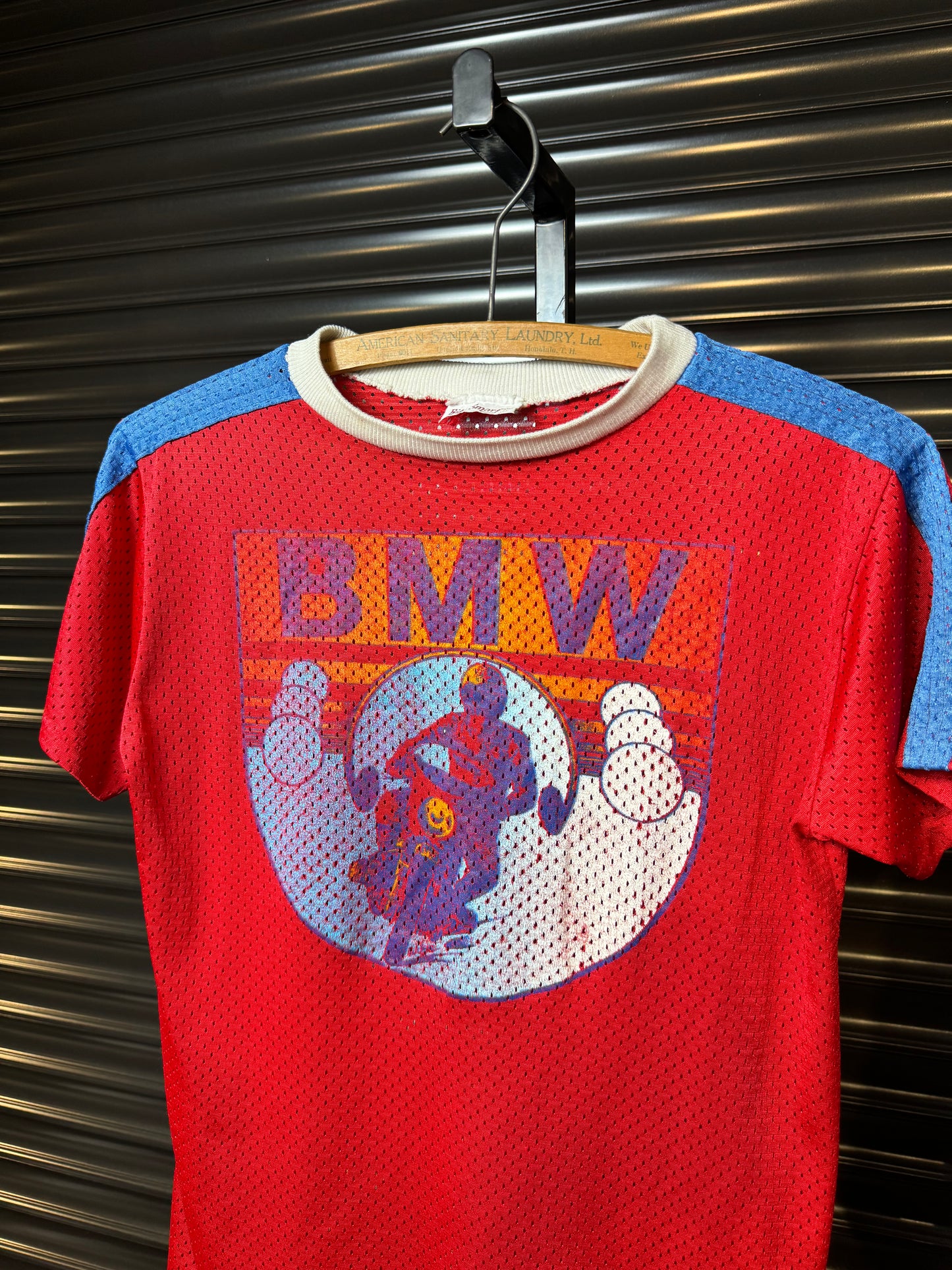 70’s BMW Motorcycles Mesh Shirt - Small
