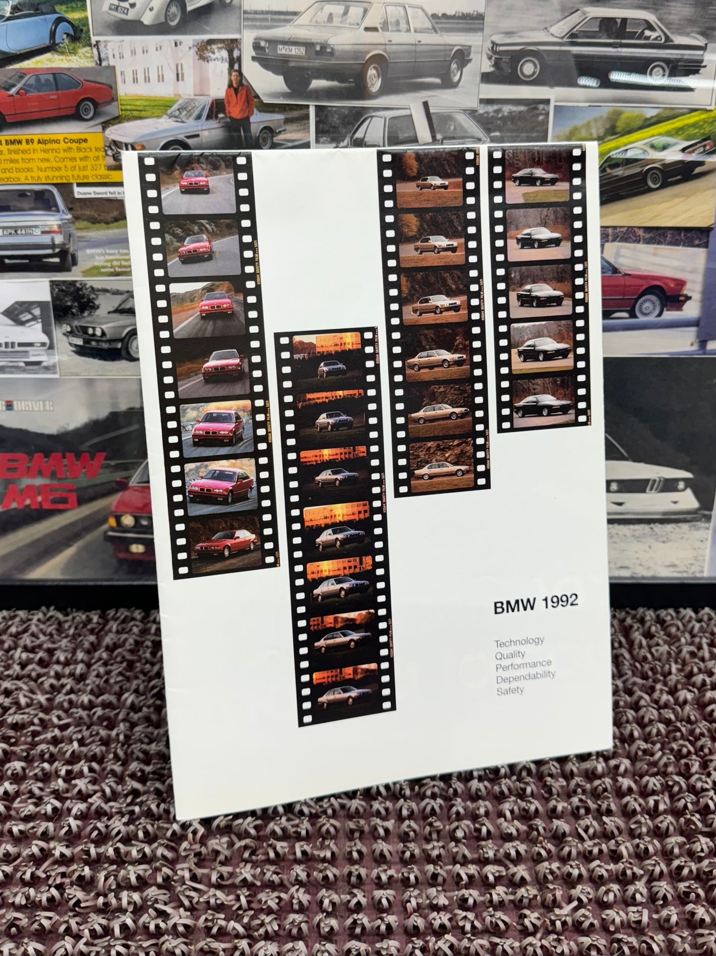 BMW E36 Poster 1992 Fold Out Brochure