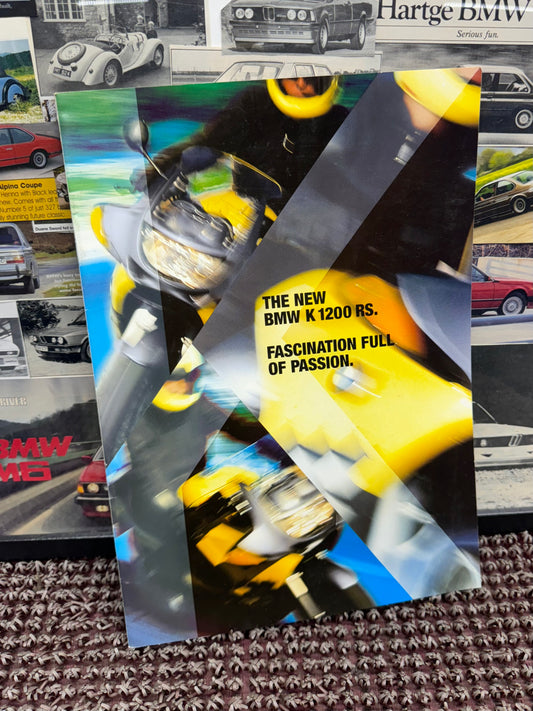 BMW Motorcycles K 1200 RS Booklet