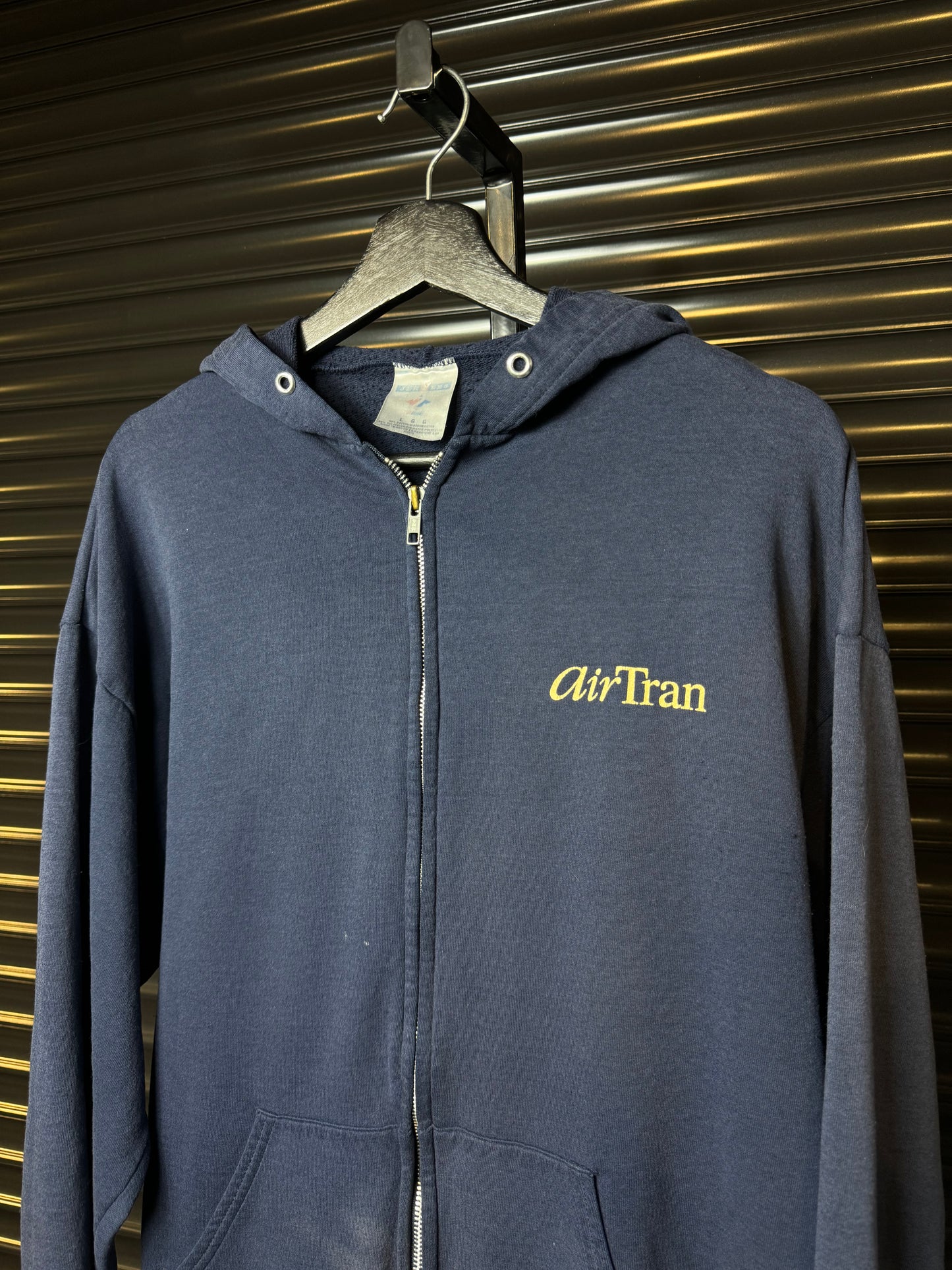 Vintage BMW AirTran Aircraft Maintenance Hoodie - Large