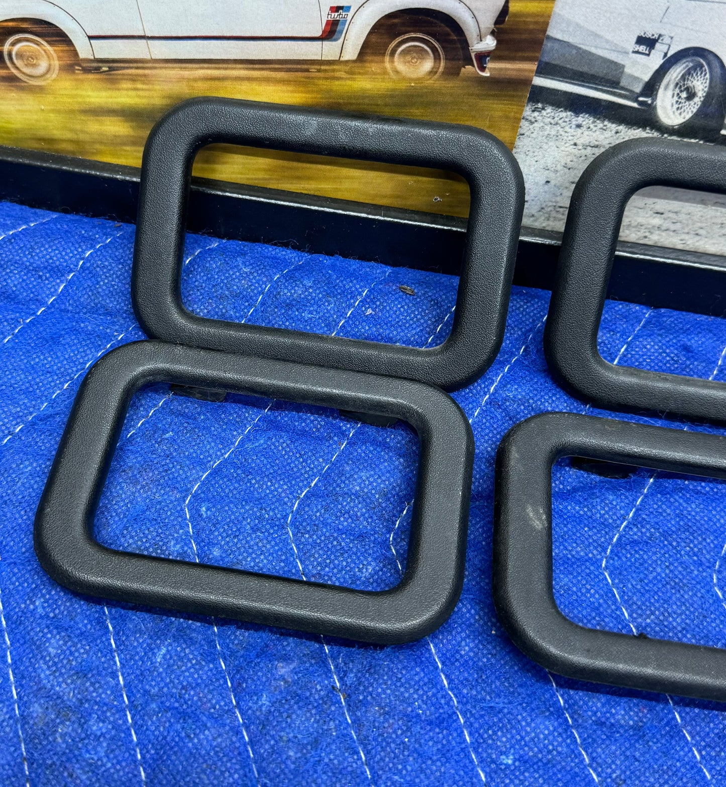BMW Interior Door Handles + Black Covers Complete Set
