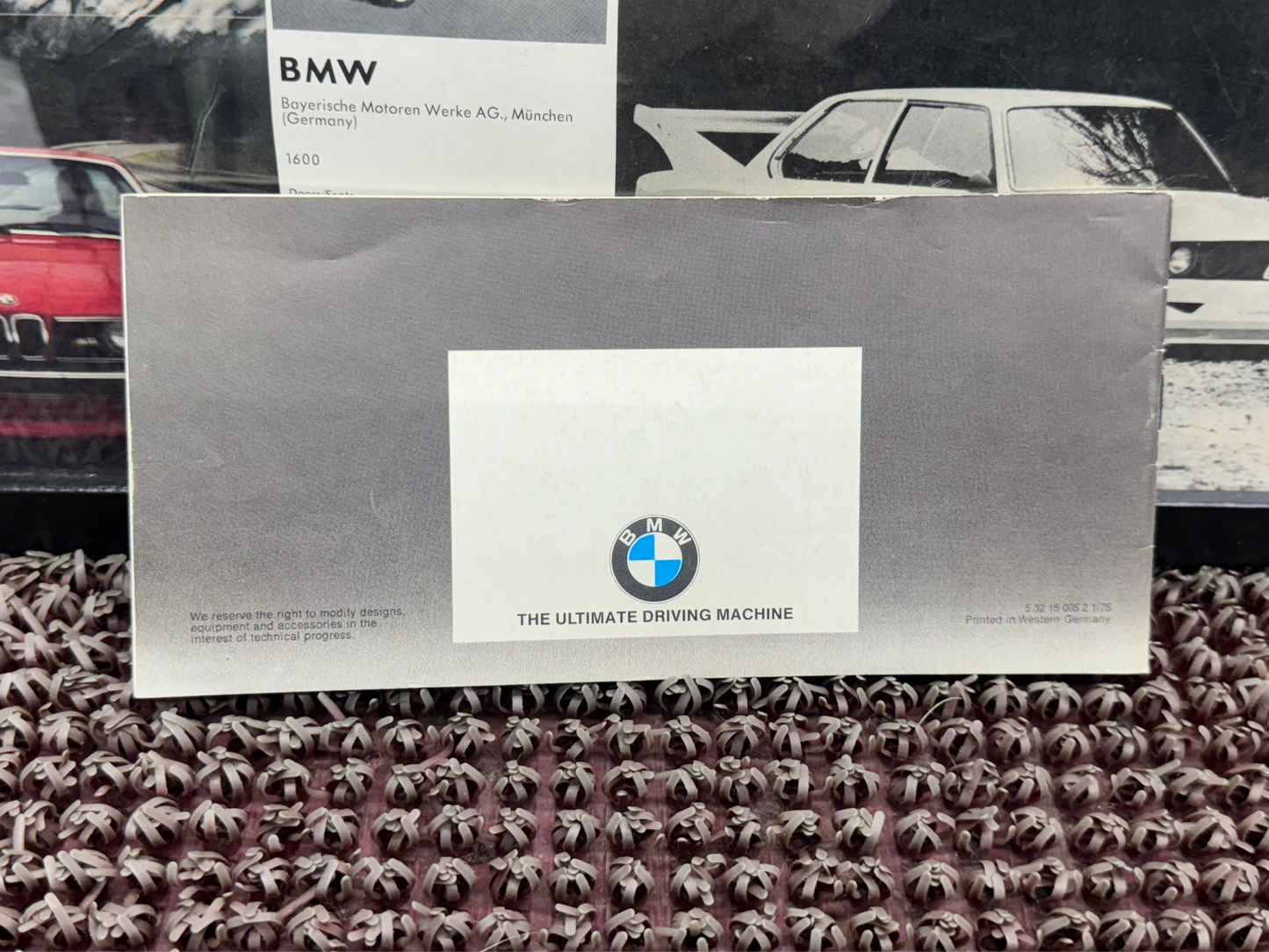 BMW “Bavarian Motor Works” 1975 Booklet