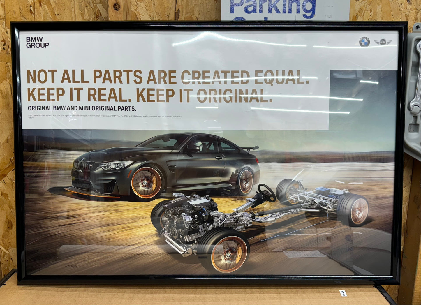 BMW F82 M4 GTS 2017 Dealer Poster #1 New - 24x36