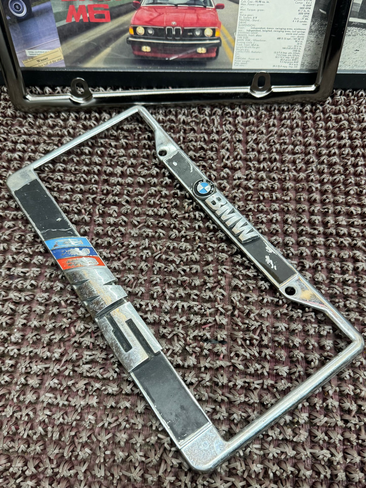 BMW E60 M5 License Plate Cover Set