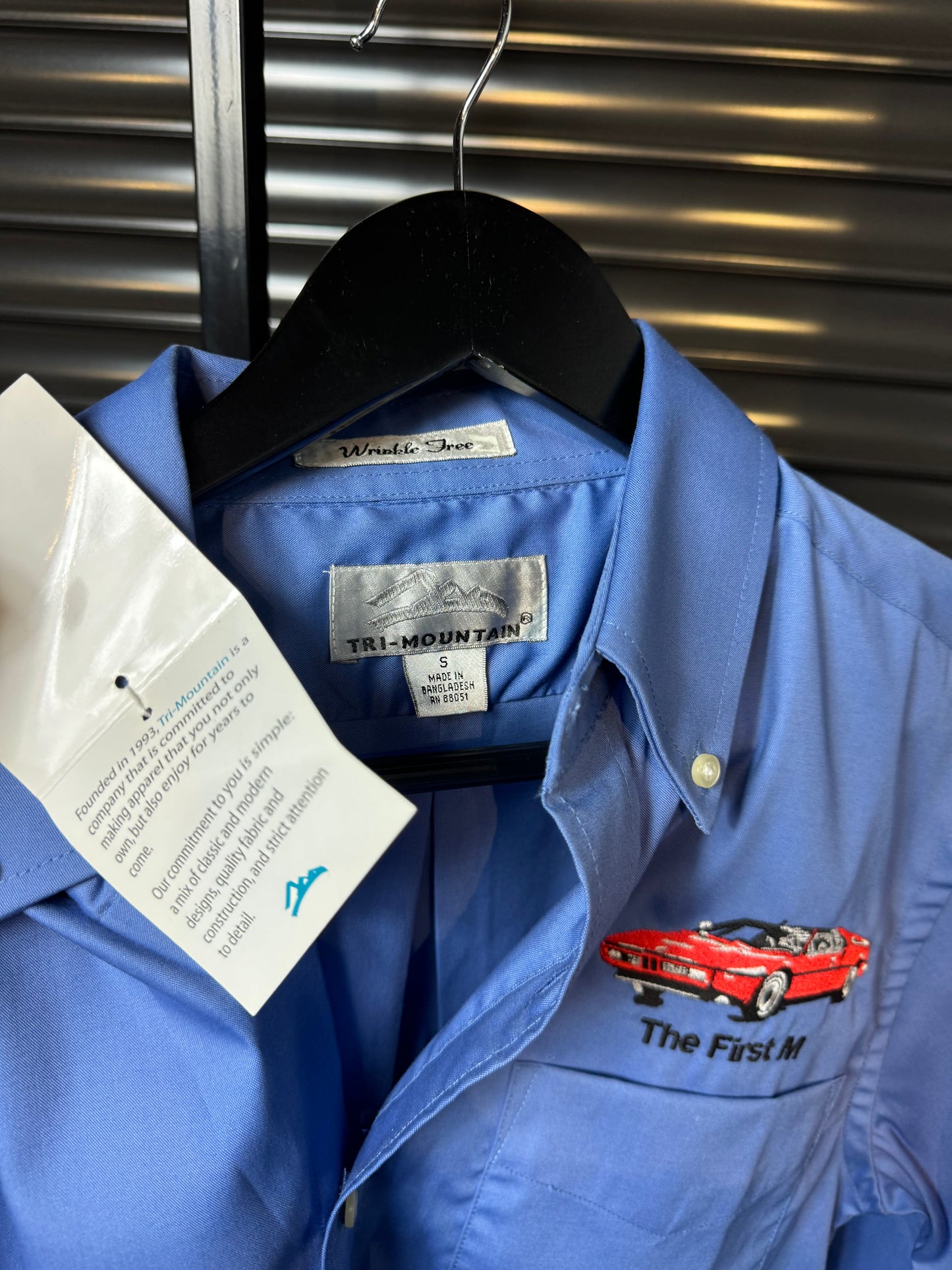 Vintage BMW M1 CCA Longsleeve Button Up Shirt NWT - Small