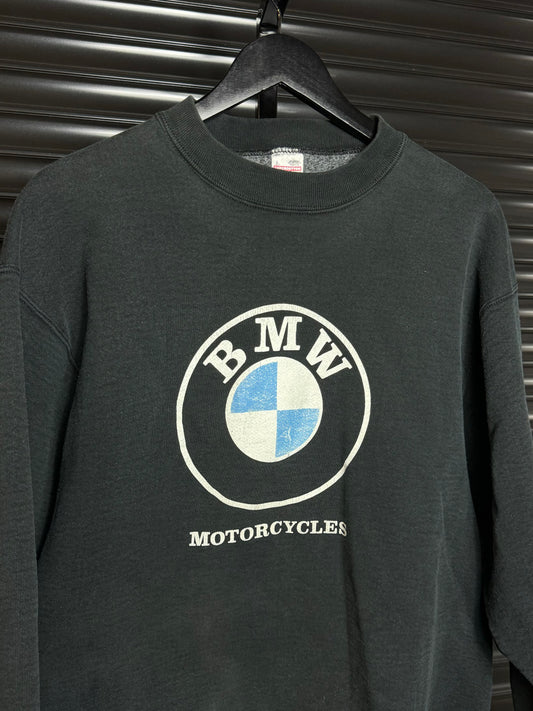 Vintage BMW Motorcycles Embroidered Crewneck - Large