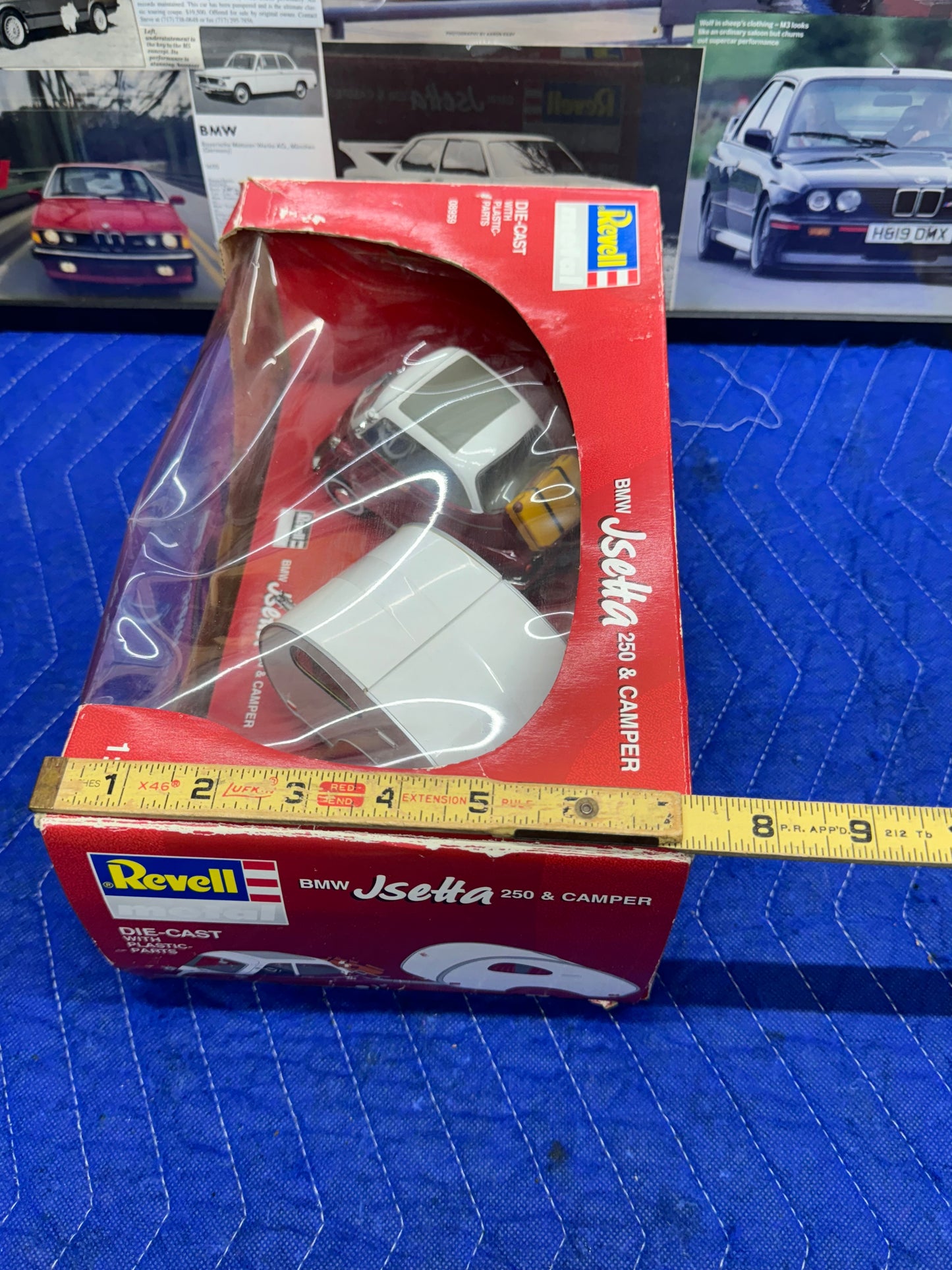 Vintage Isetta 250 & Camper Revell Red 1/18 Scale Diecast