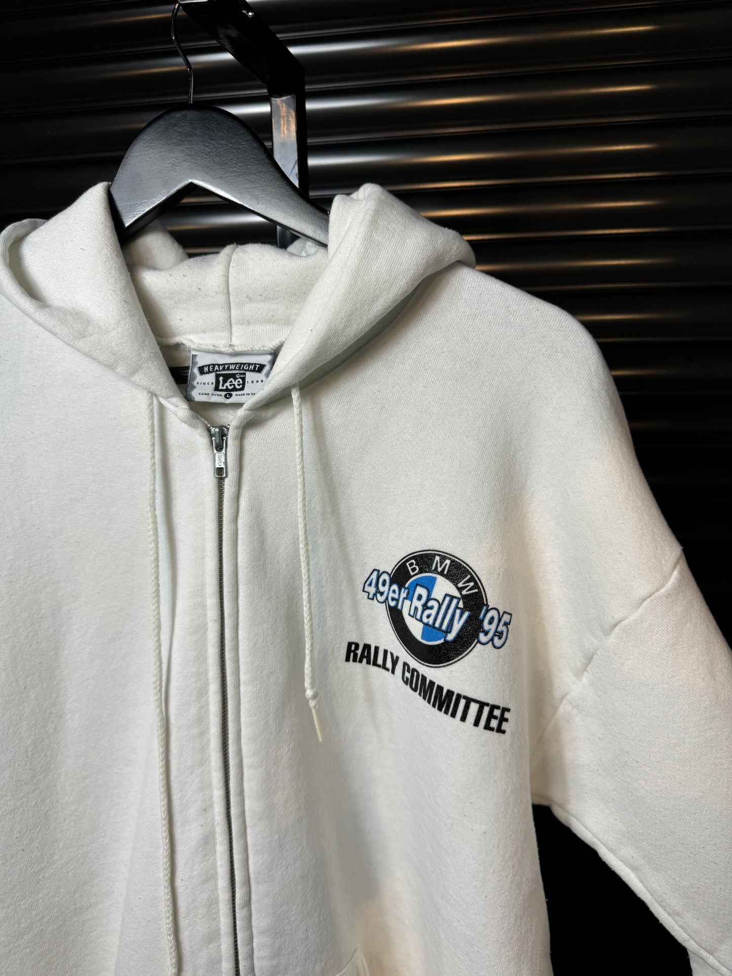 90’s BMW Motorcycles California 49ers Rally Zip Up Hoodie - Large