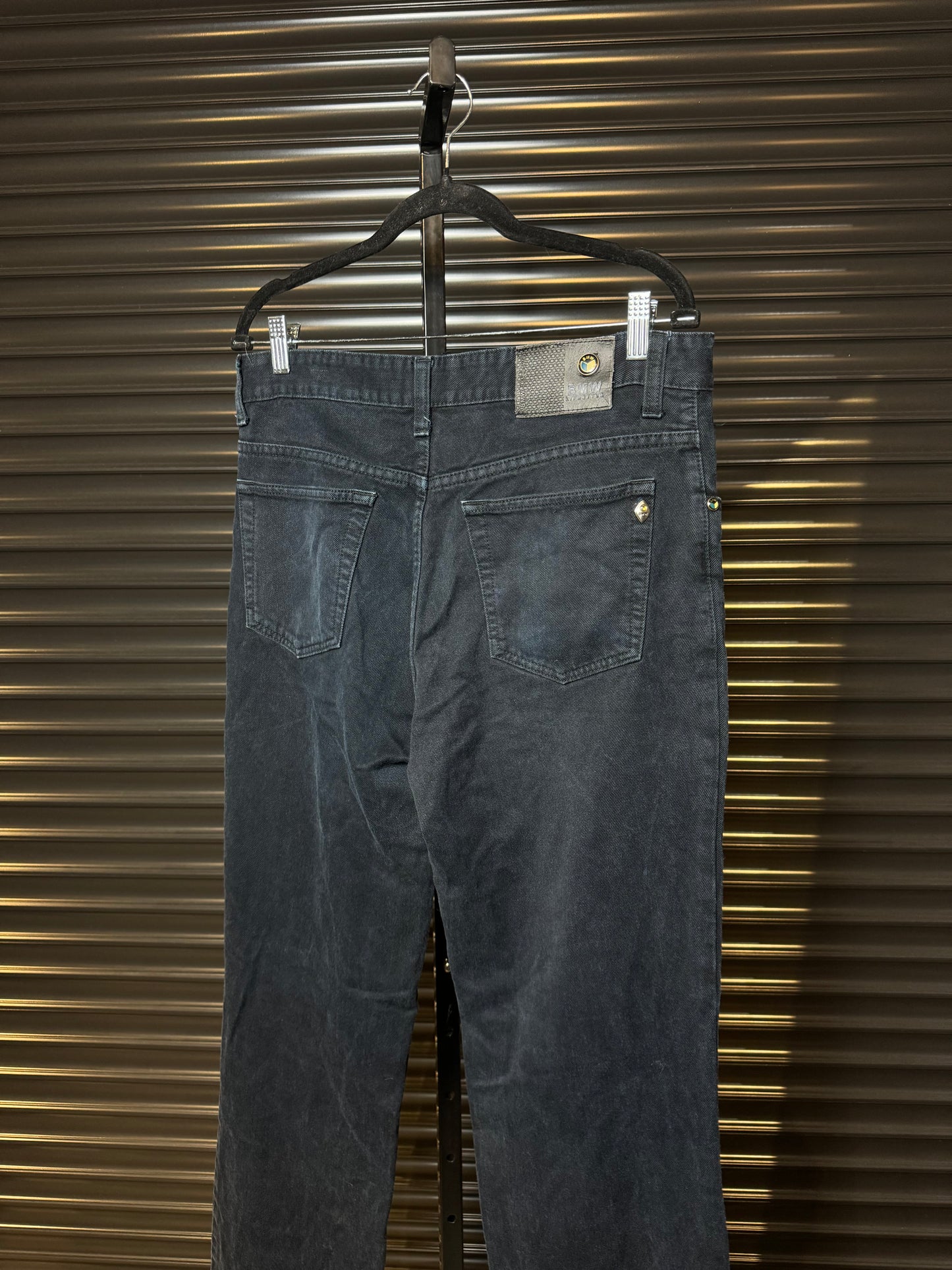 Vintage BMW Black Straight Leg Denim Jeans - 34x32