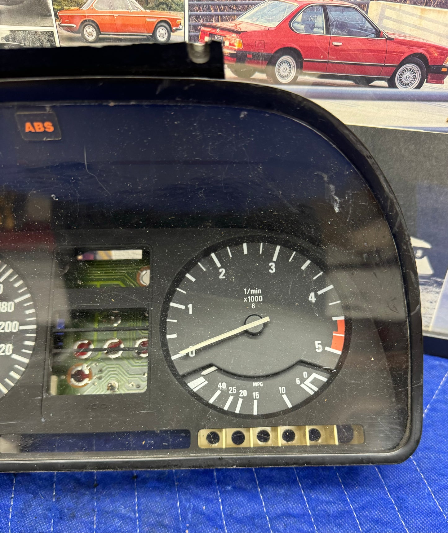 BMW E28 Euro 1981 528e Instrument Cluster - For Parts