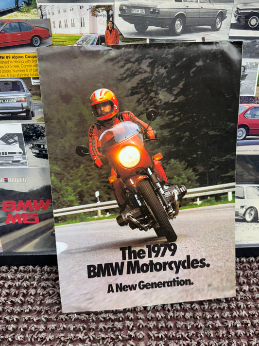 BMW Motorcycles 1979 A New Generation Booklet