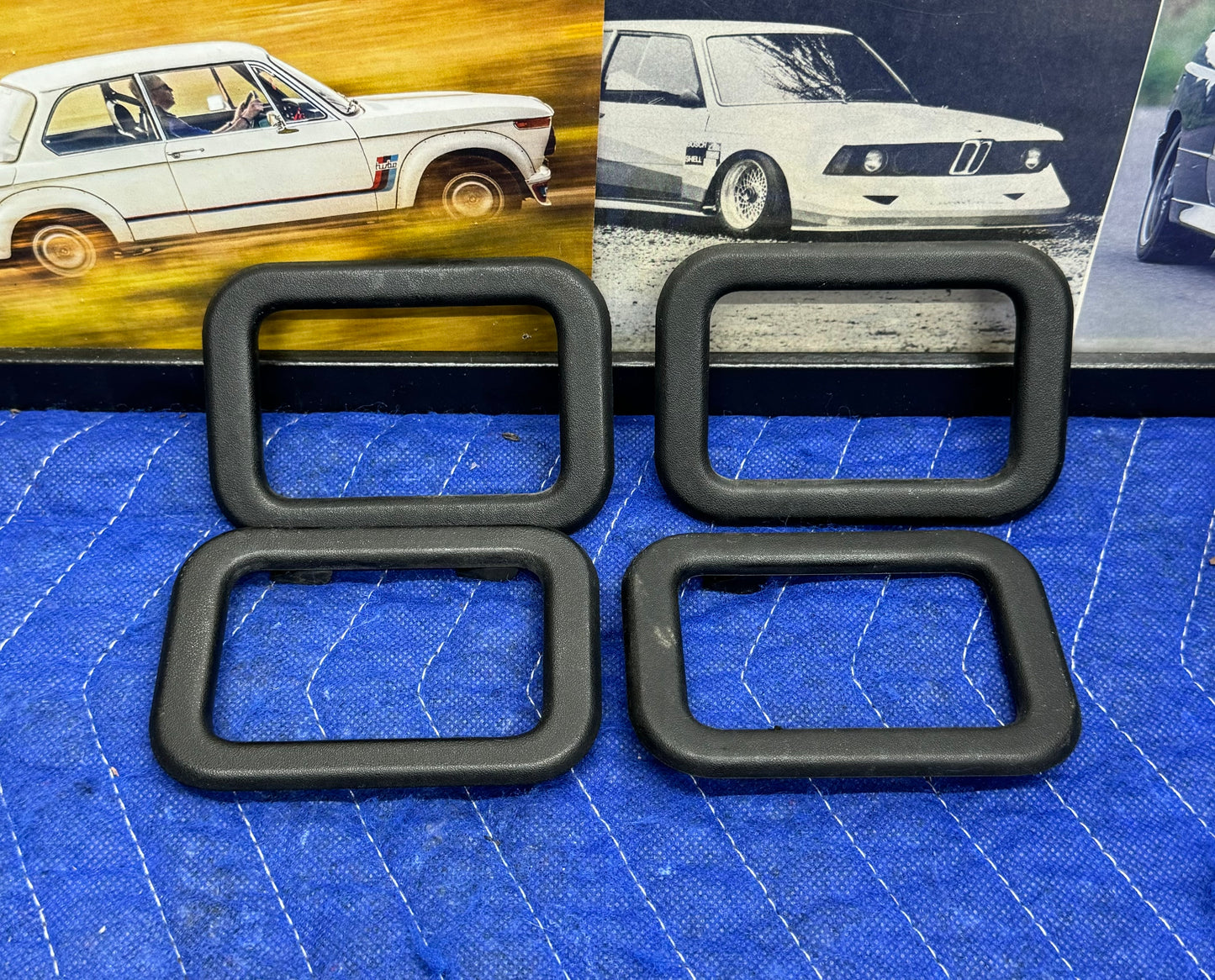 BMW Interior Door Handles + Black Covers Complete Set