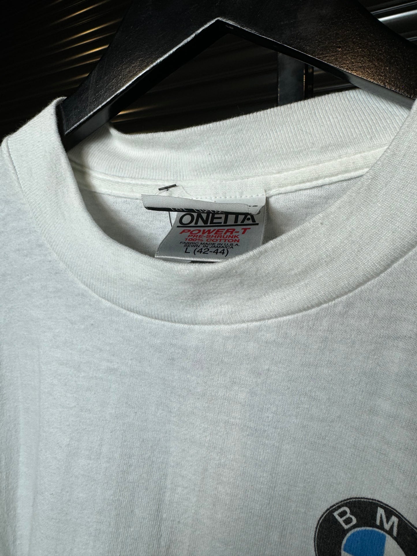 Vintage BMW Motorcycle Boxer Tee - White Medium