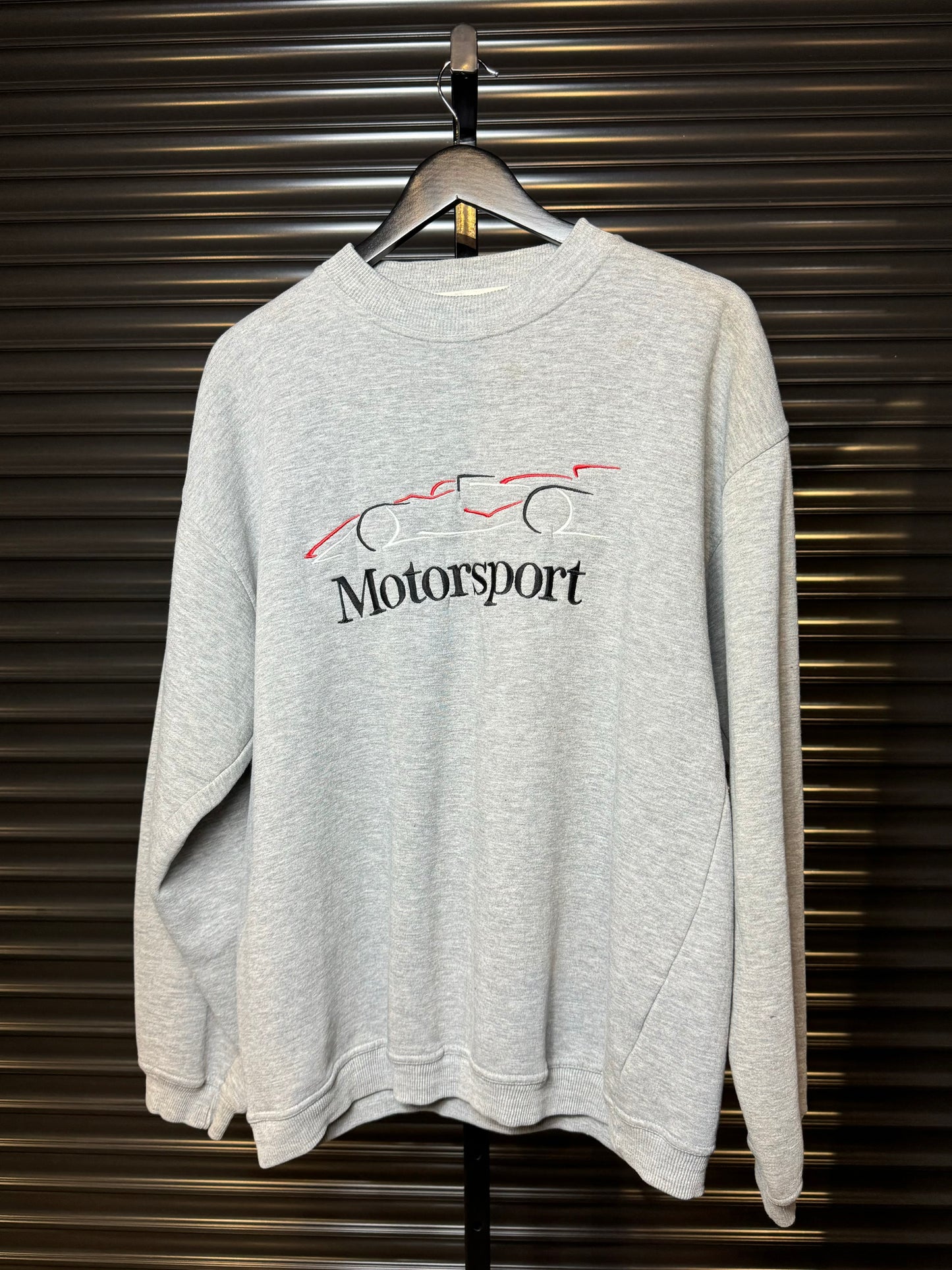 Vintage Mercedes Benz Embroidered Motorsport Crewneck - Large