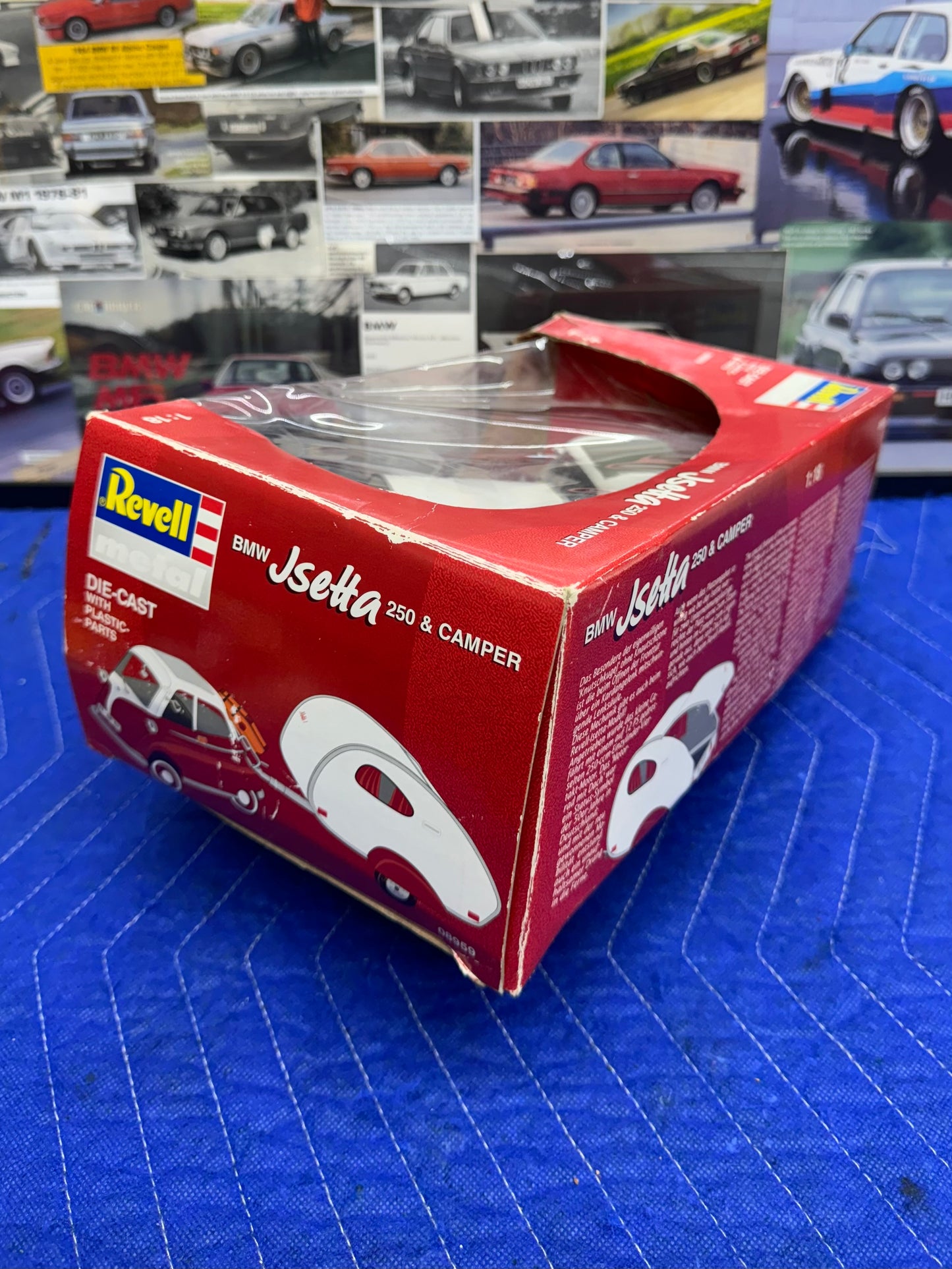 Vintage Isetta 250 & Camper Revell Red 1/18 Scale Diecast
