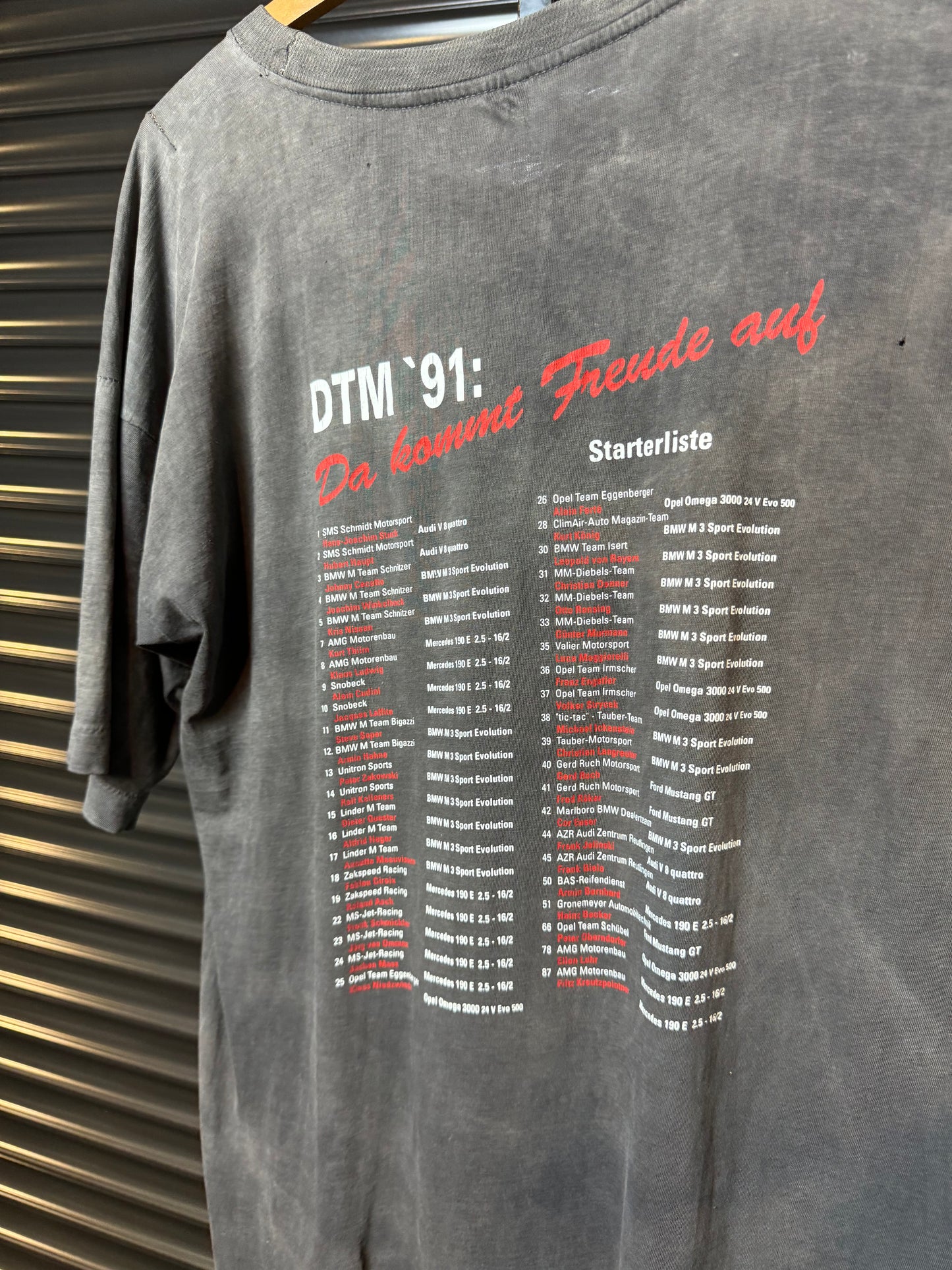 Vintage BMW 1991 DTM E30 M3 Racecars Tee - Medium